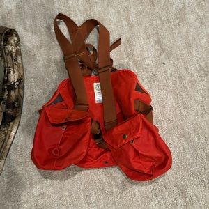 Tom Beckbe Orange Waxed Cotton Upland Vest